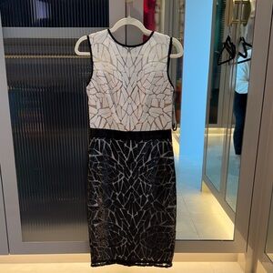 Black and White Mosaic Dress